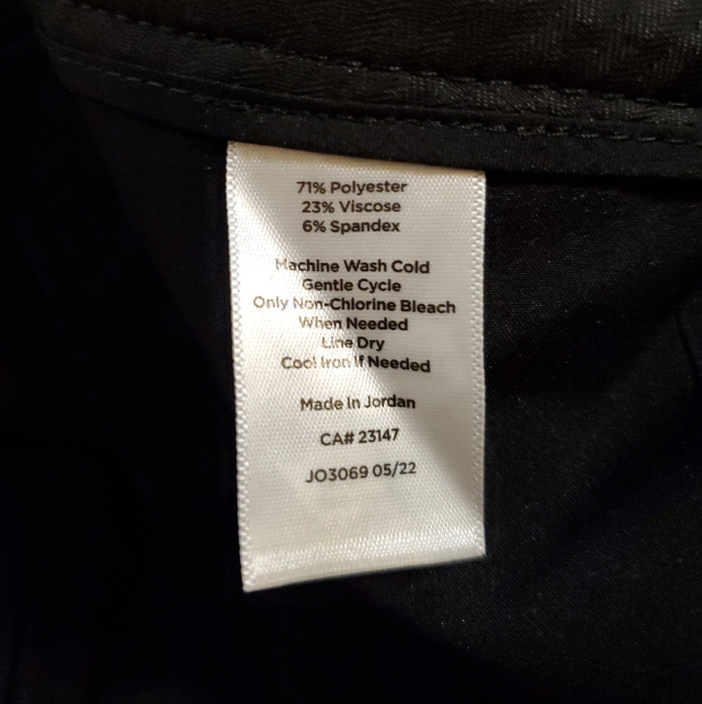 Talbots Women's Black Hampshire Ankle‎ Straight Leg Pants 10 Petite - Picture 7 of 9